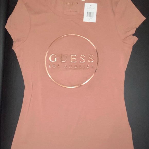 GUESS Women's Brown and Pink Tops - Picture 3 of 8